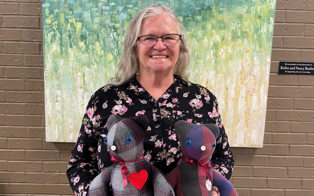 Volunteer Sews Memory Bears for HopeWest